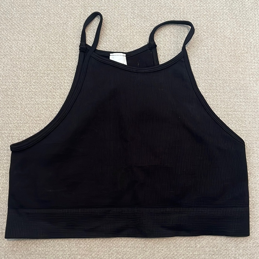 Nikibiki Black Ribbed Tank Top